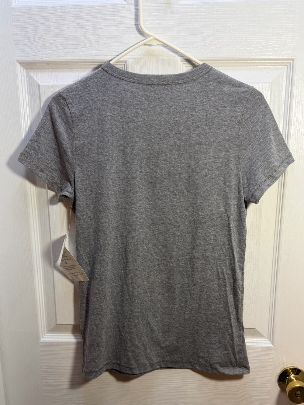 Bow & Drape Women’s Gray "Hangry" Tee with Fries Embroidery - Picture 4 of 4
